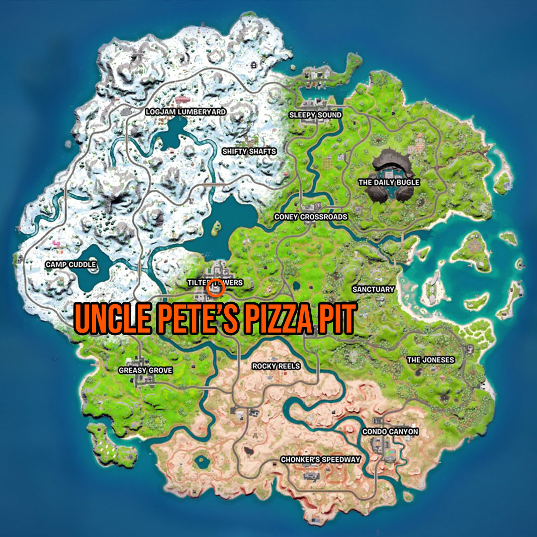 Fortnite Locations to Find Pizza Party