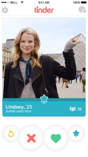 Tinder App Super Like