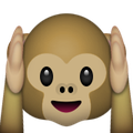 Monkey Holding Ears - Snapchat Trophies