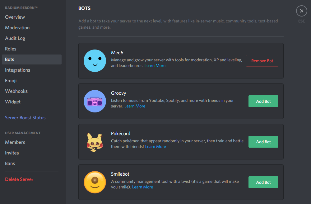 Discord No Servers To Add Bots - rbtgg roblox