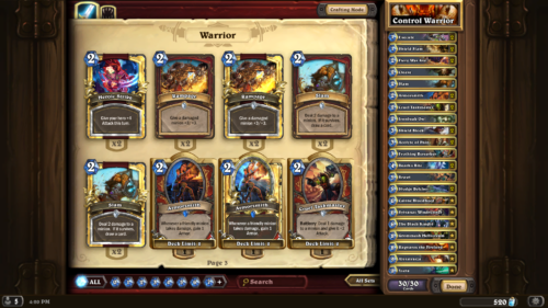 Control Warrior Deck