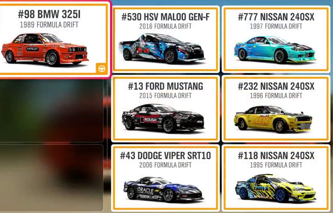 Formula Drift Car Pack