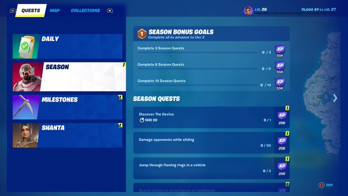 Fortnite Quests Milestones