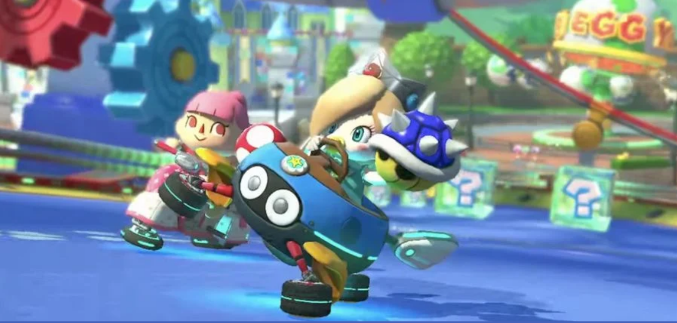 Method #2 - Avoid Blue Shells by staying close to other players in Mario Kart 8