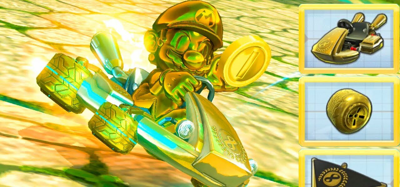 Unlock Gold Parts in Mario Kart 8 Deluxe- How to get gold gliders, body and wheels?