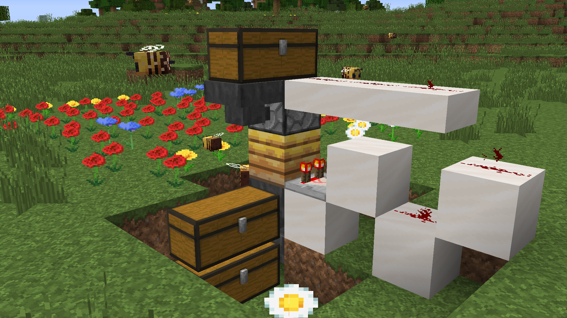 Automatic Honey Farming in Minecraft 