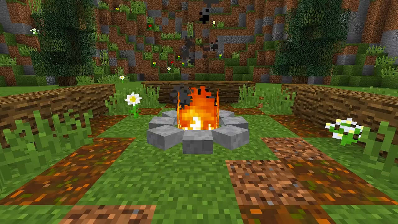 How to make a campfire in Minecraft?