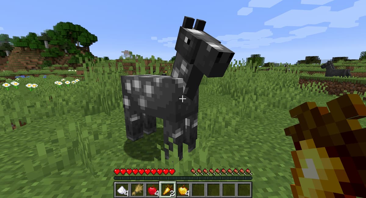 Feeding Horses in Minecraft