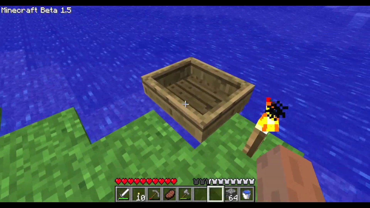 Using a Boat in Minecraft