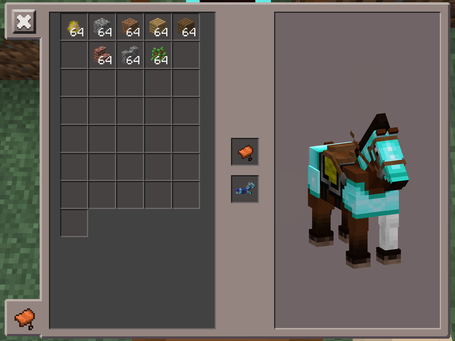 Using a Horse Saddle in Minecraft
