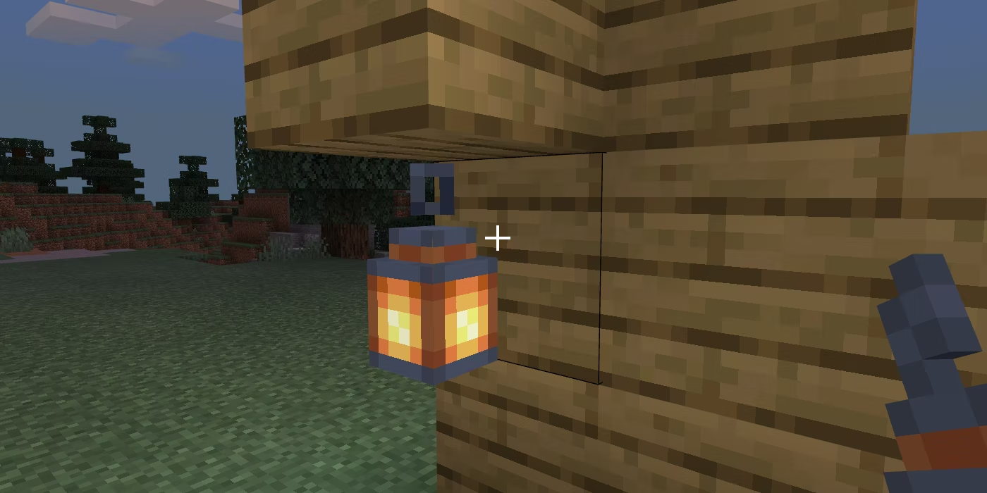 Making a Lantern in Minecraft 