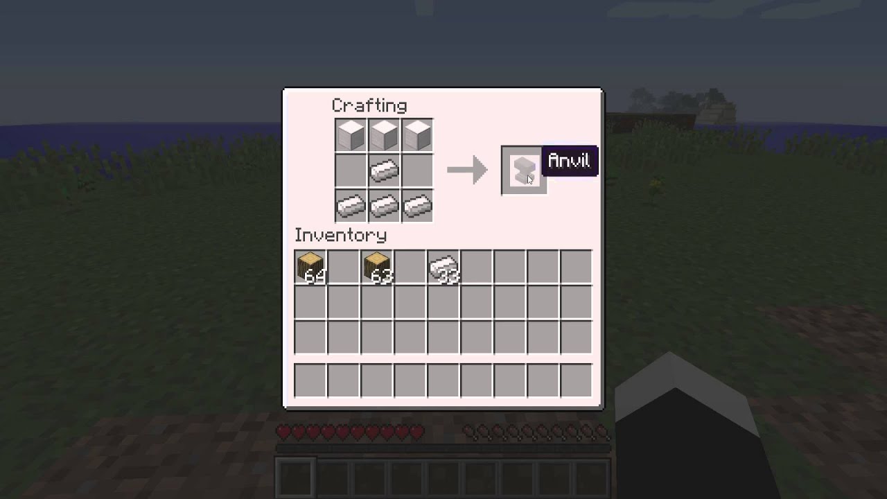 Making an Anvil in Minecraft
