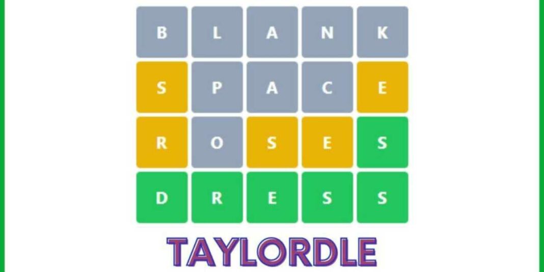 Taylordle Answer Today As of (January 6, 2024)